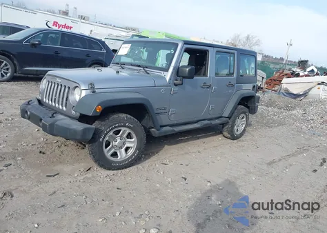 2014 Jeep Wrangler Unlimited Sport z USA, uszkodzony, nr VIN 1C4BJWDG6EL255550